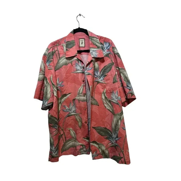 Jamaica Jaxx silk Button-Down Hawaiian Shirt Size XXL - Picture 1 of 5